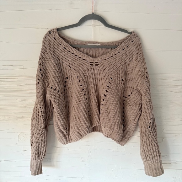 Anthropologie | Moon + Madison Open Knit Sweater | Size XS - Picture 2 of 6